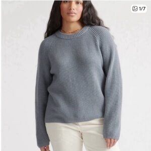 Quince Women's Mongolian Cashmere Fisherman Crewneck Sweater